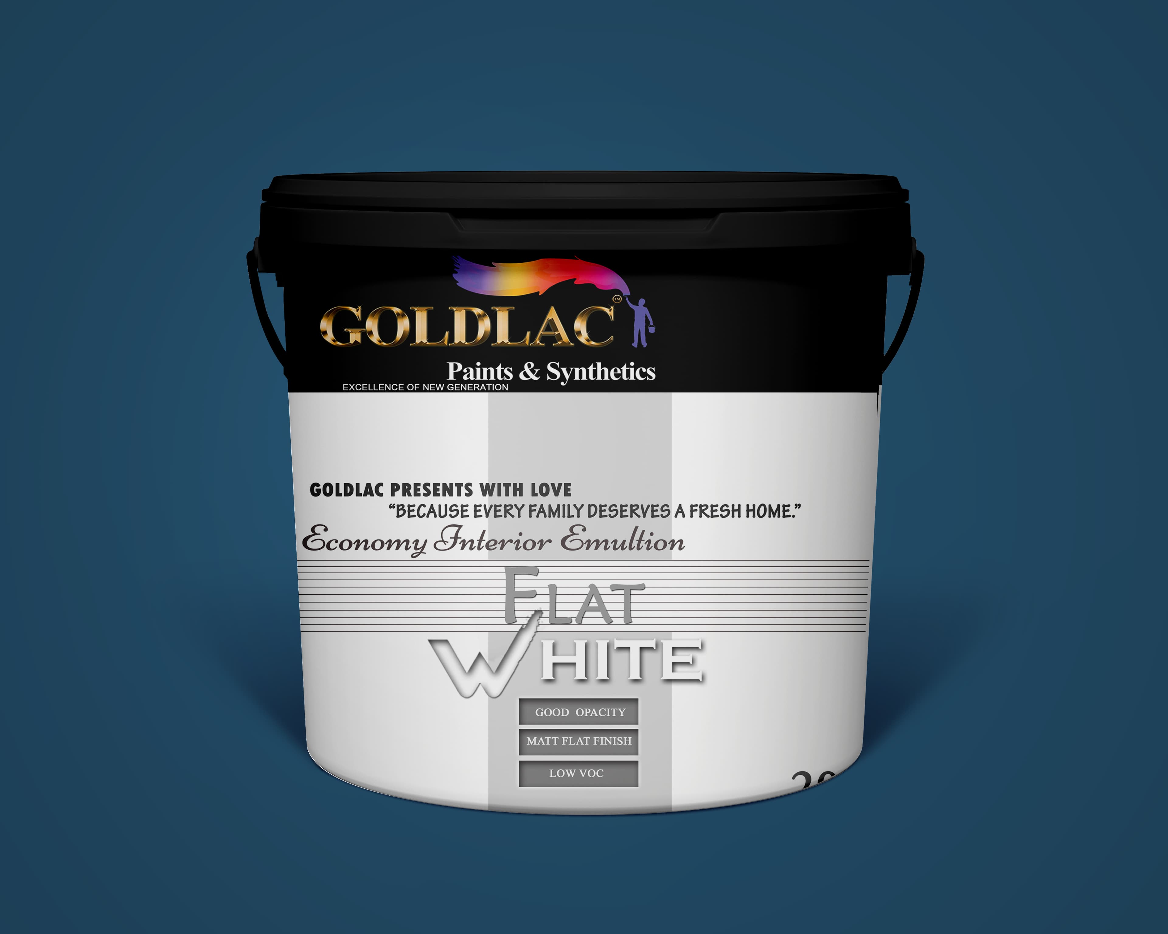 Interior Flat White - Premium Quality Paint by Goldlac Paints